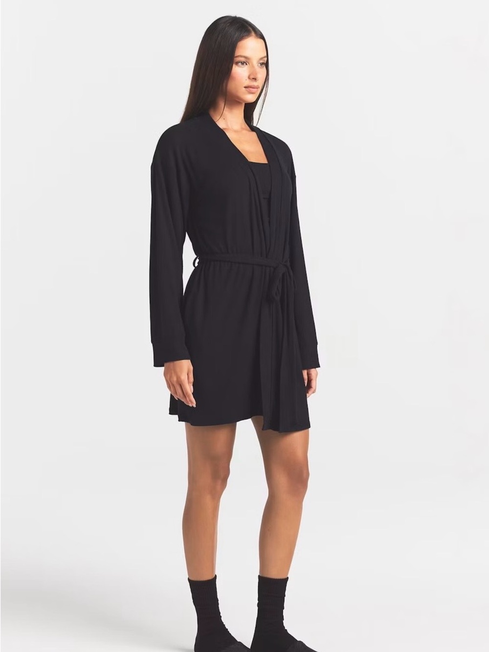 Skims Ribbed Lounge Robe - XS NWT - Picture 8 of 11